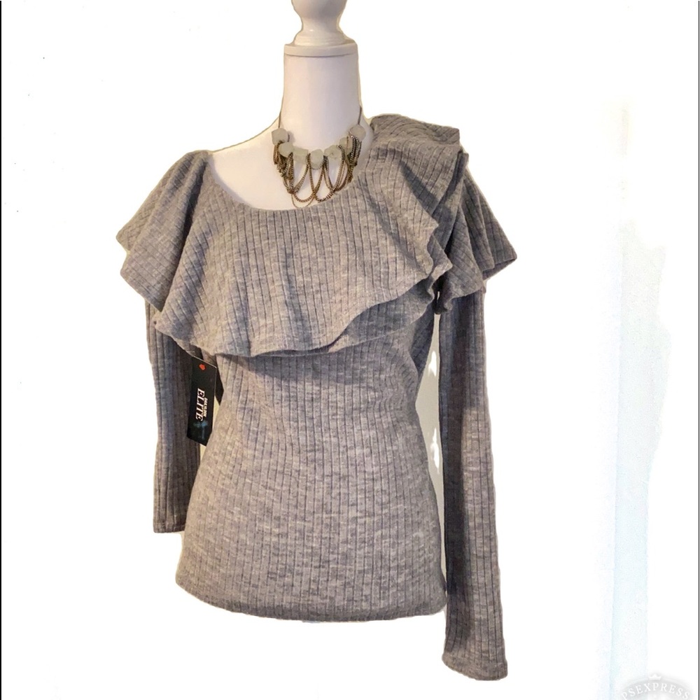 Storee Drop Shoulder Light Weight Blouse/ Sweater